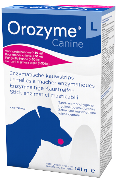 Orozyme Canine Strisce Enzimatiche Masticabili Cani Taglia Grande 141g