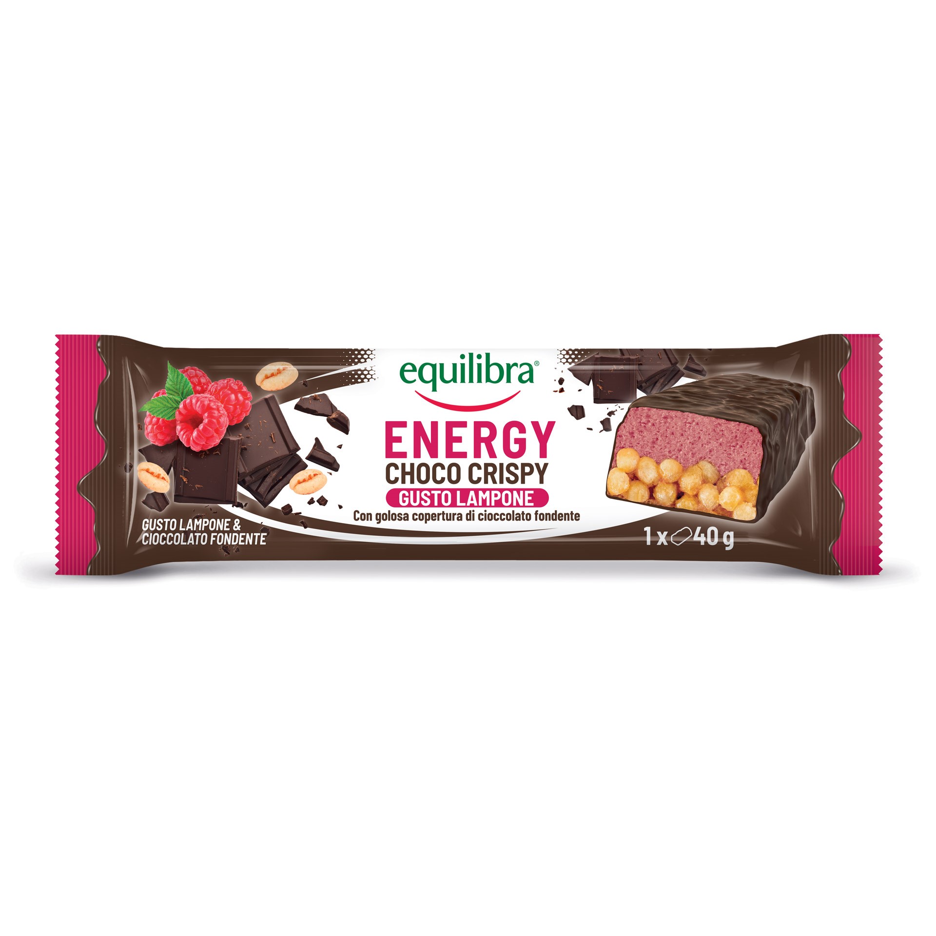 Equilibra Energy Lampone E Cioccolato Fondente 1 Barretta