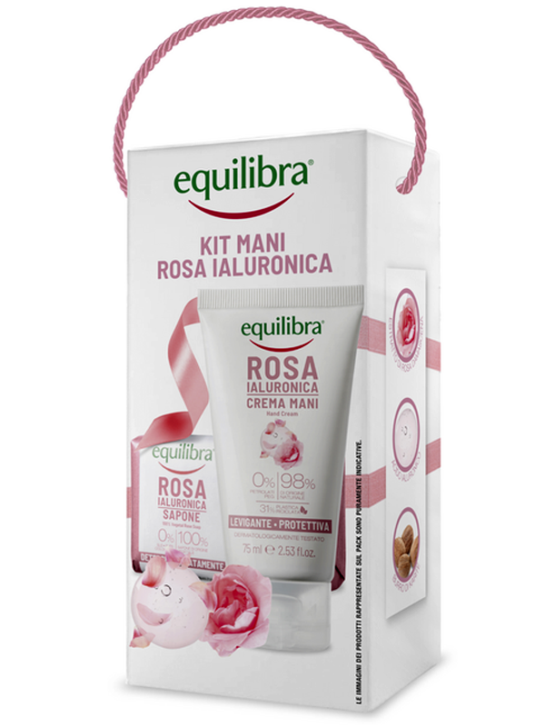 Equilibra Rosa Ialuronica Cofanetto Regalo Kit Mani