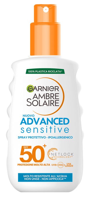 Garnier Advanced Sensitive per Adulti Spray Protettivo SPF 50+ 200ml