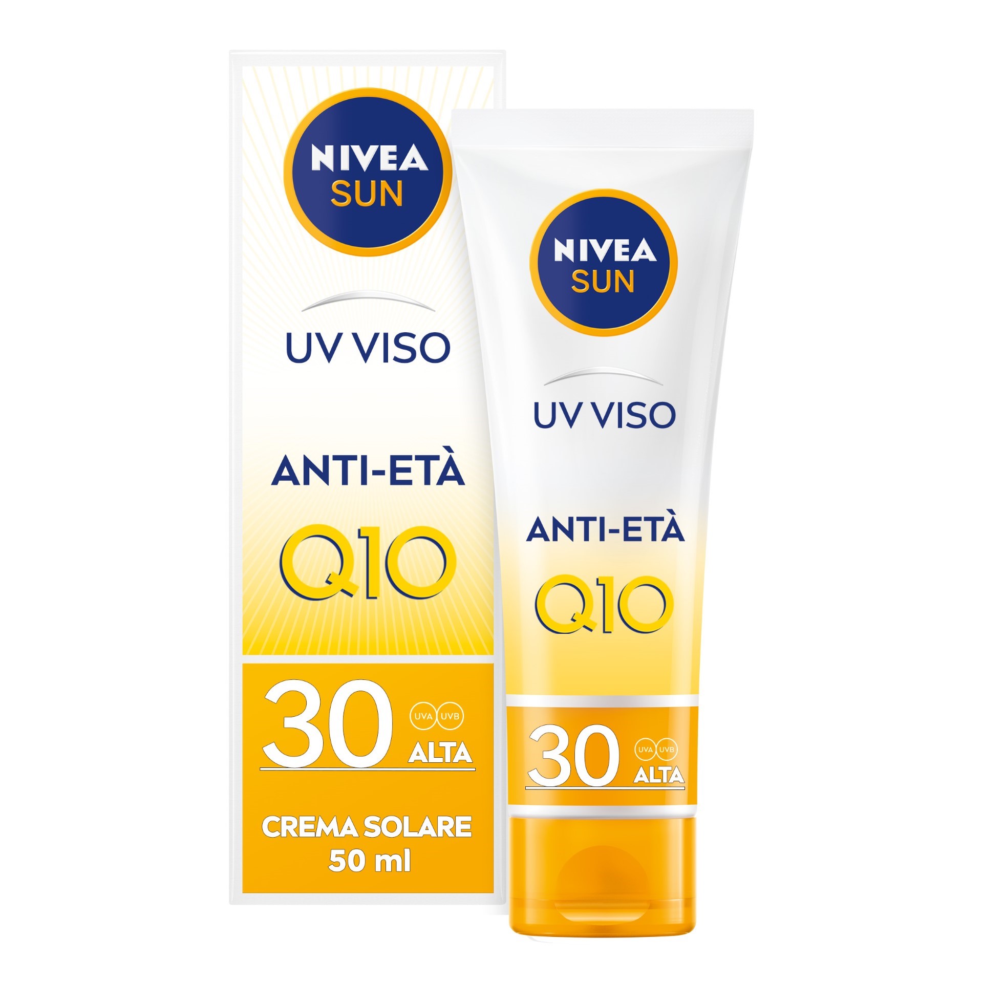 Nivea Sun Uv Viso Antiage Fp30 Crema Solare Con Coenzima Q10 50ml