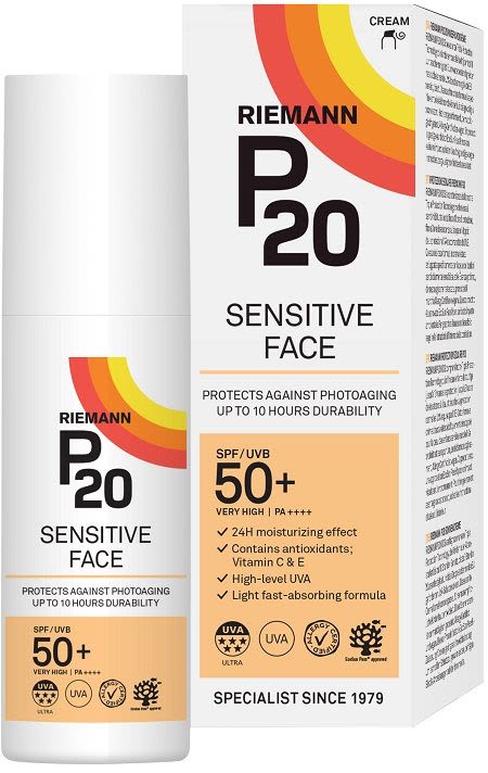 986011409 - Riemann P20 Protezione Solare Viso Sensitive Face Spf50+ 50g - 4742880_2.jpg