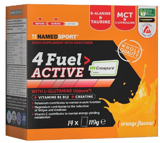 Named Sport 4 Fuel Active Integratore Vitamine E Minerali 14 Bustine Orange Flavour