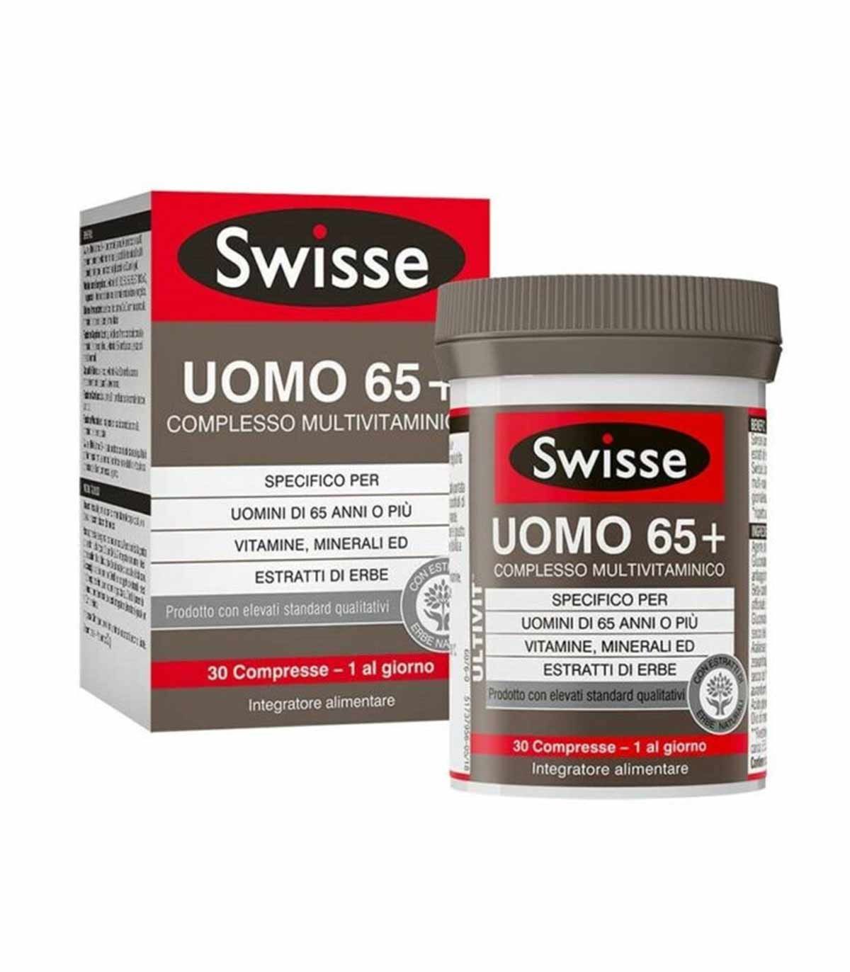 Swisse Uomo 65+ Integratore multivitamine 30 Compresse