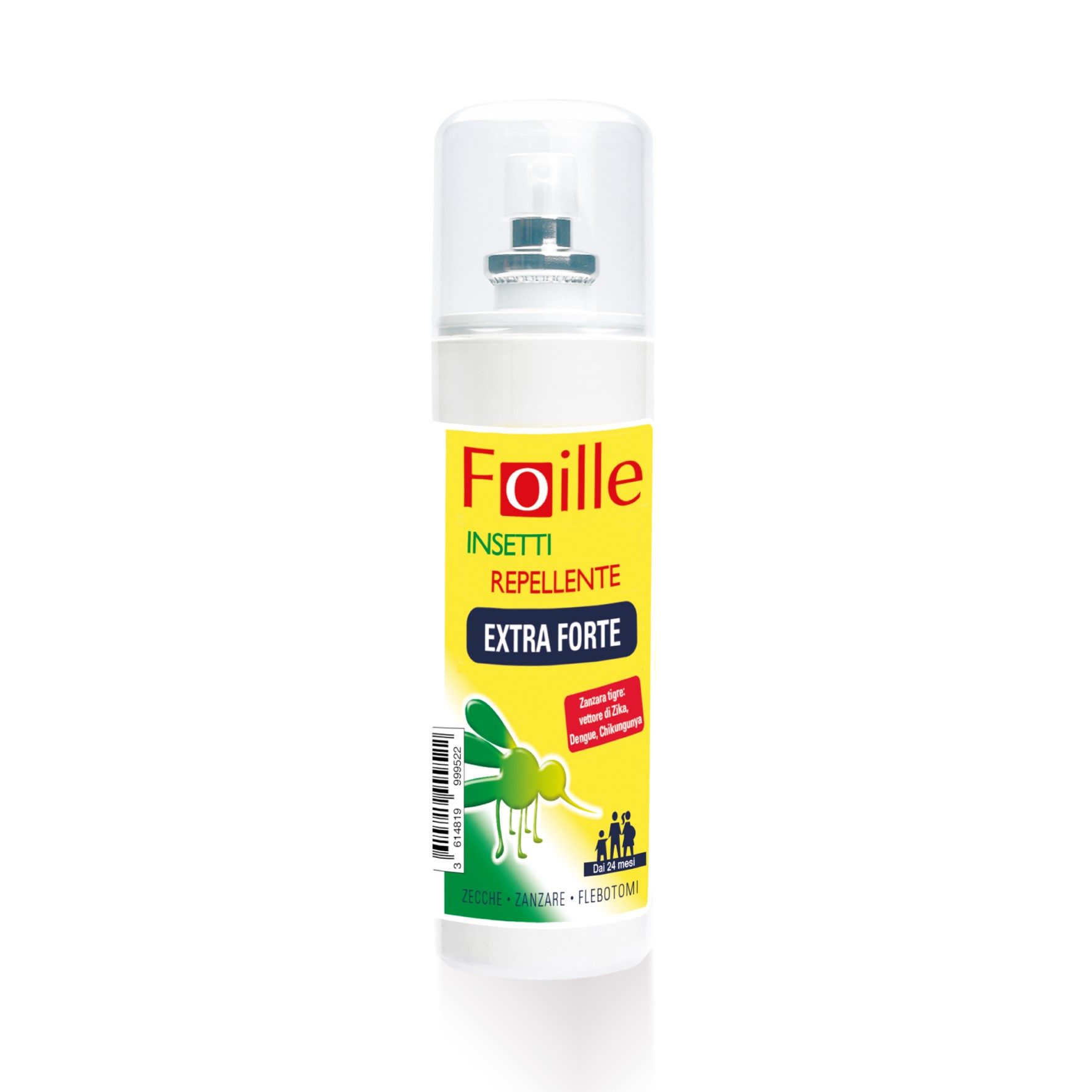 Foille Insetti Repellente Extra Forte Deet 50% Spray Anti Zanzare Zecche E Flebotomi 100ml