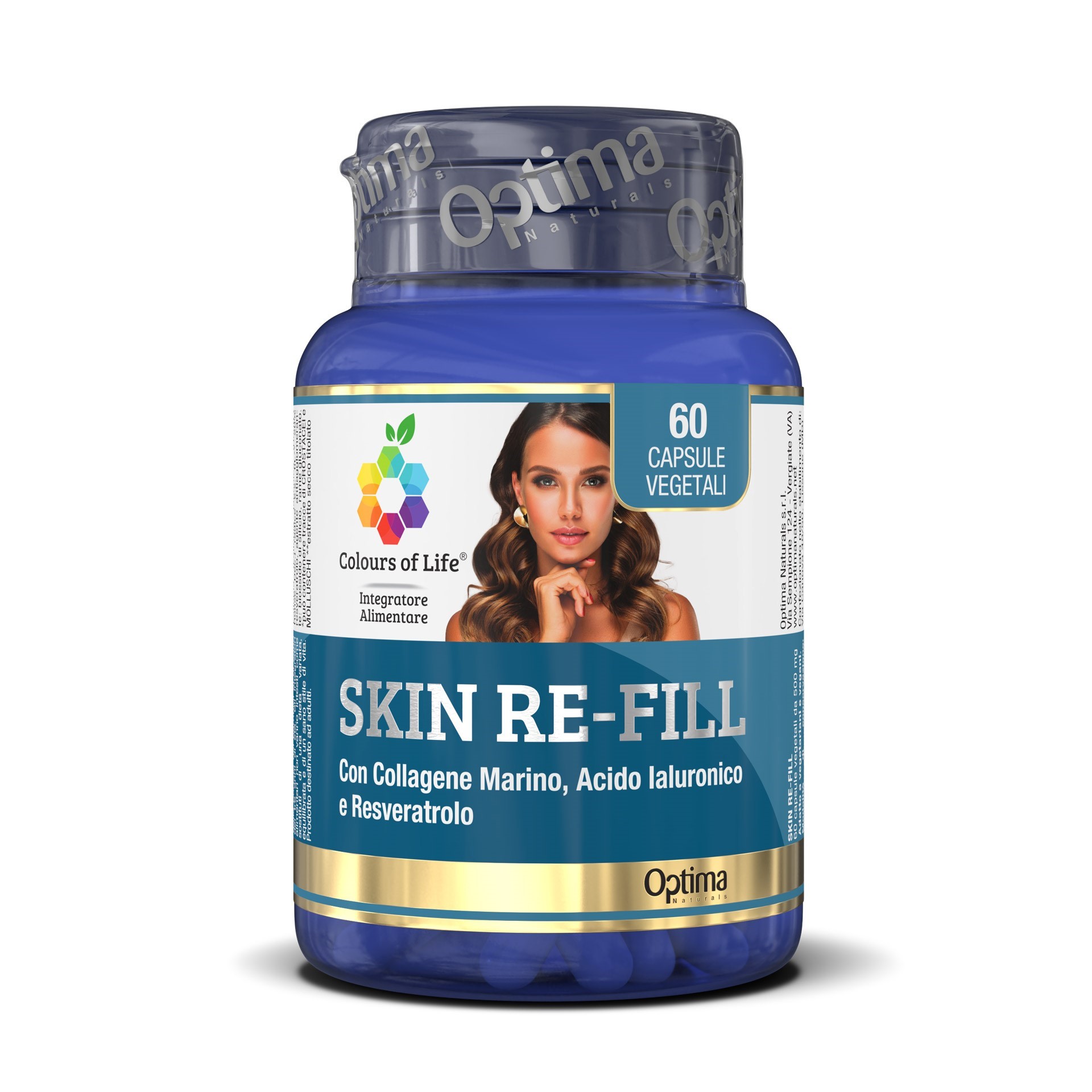 Colours Of Life Skin Re-fill Integratore Collagenee 60 Capsule