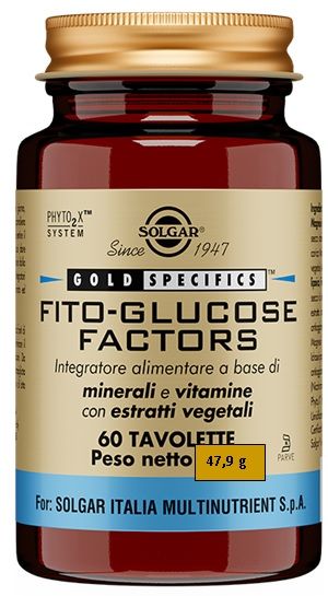 Solgar Fito Glucose Factors Integratore 60 Tavolette