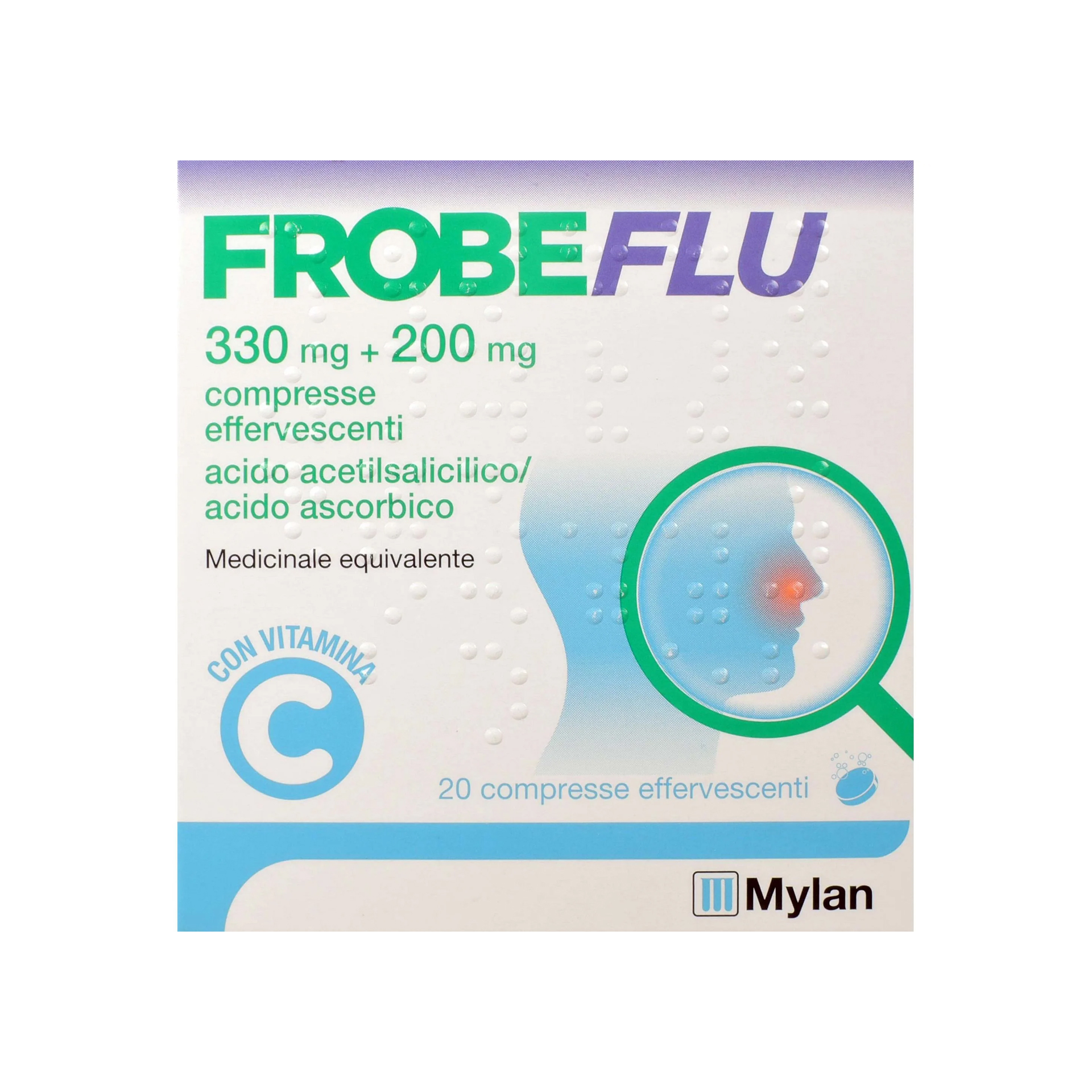 Frobeflu 330mg+200mg 20 Compresse Effervescenti