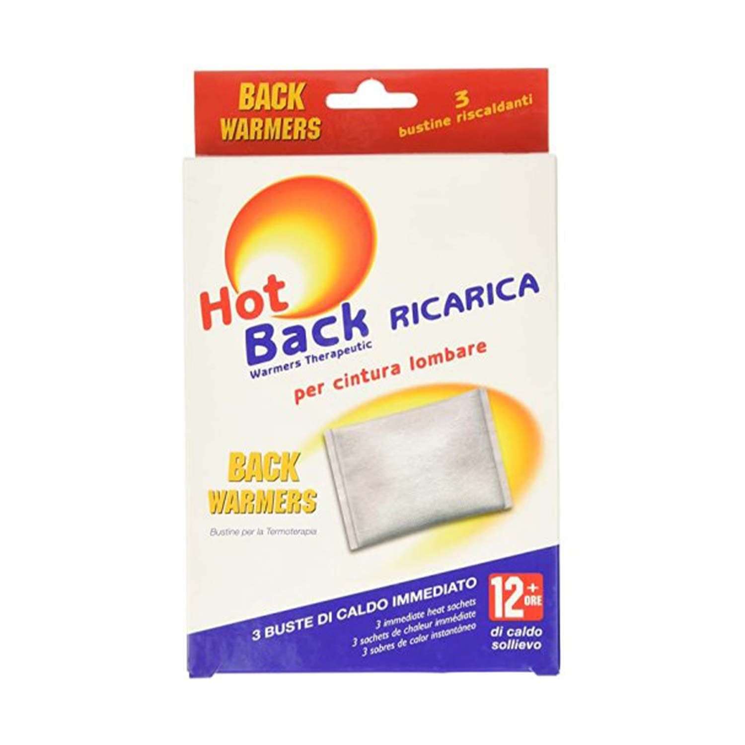 Hot Back Ricarica Per Cintura Lombare 3 Pezzi