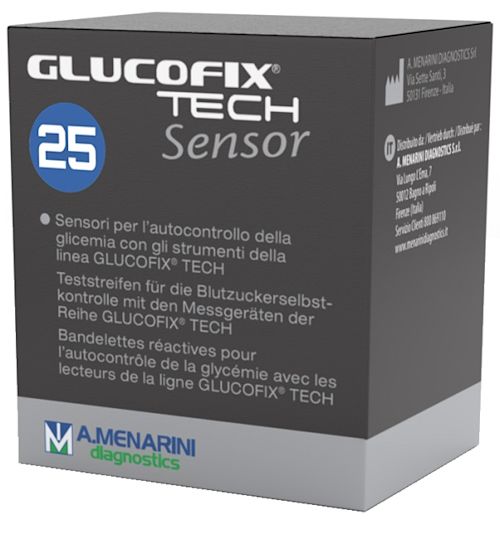 image - 938766793 - STRISCE MISURAZIONE GLICEMIA GLUCOFIX TECH SENSOR 25 PEZZI - 4862416_1.jpg