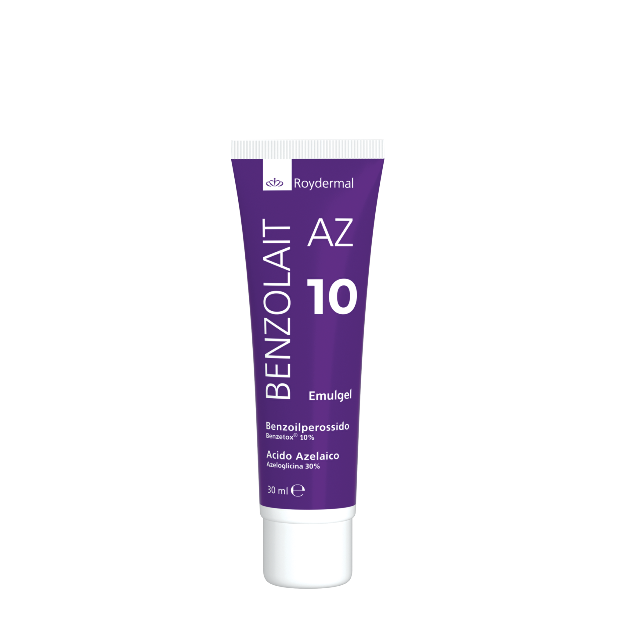 Roydermal Benzolait Az 10 Emulgel Trattamento Acne 30ml