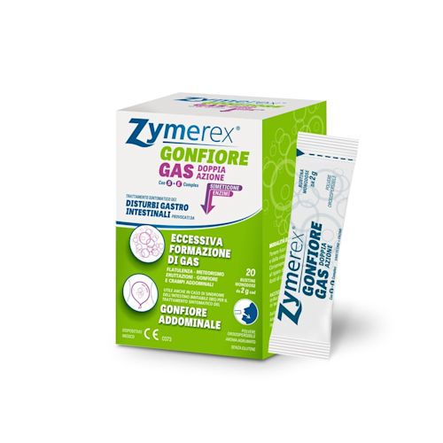 image - 982953655 - ZYMEREX GONFIORE GAS DOPPIA AZIONE CON S+E COMPLEX 20 BUSTINE MONODOSE DA 2 G - 4739182_4.jpg