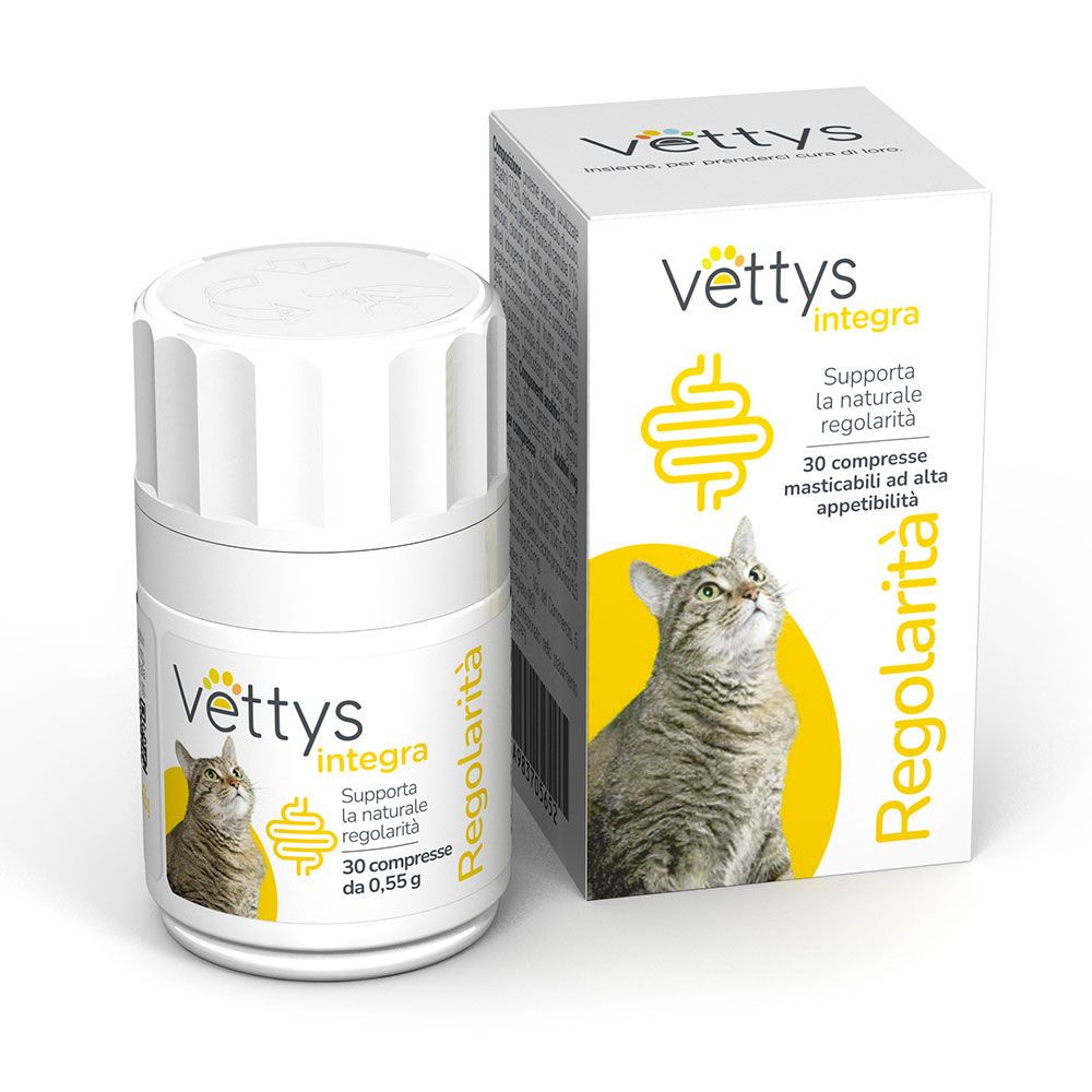 Vettys Integra Regolarità Gatto 30 Compresse Masticabili