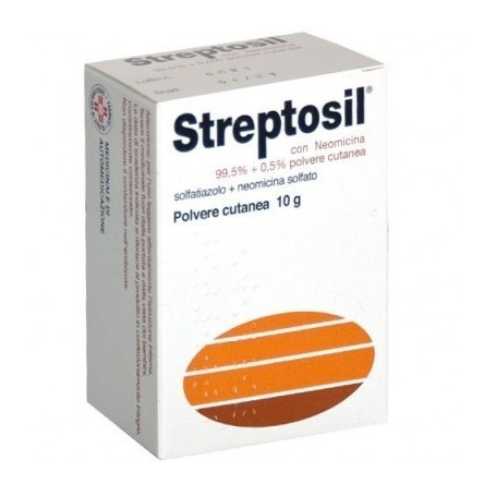 Streptosil Neomicina Polvere Trattamento Infezioni Pelle 10g