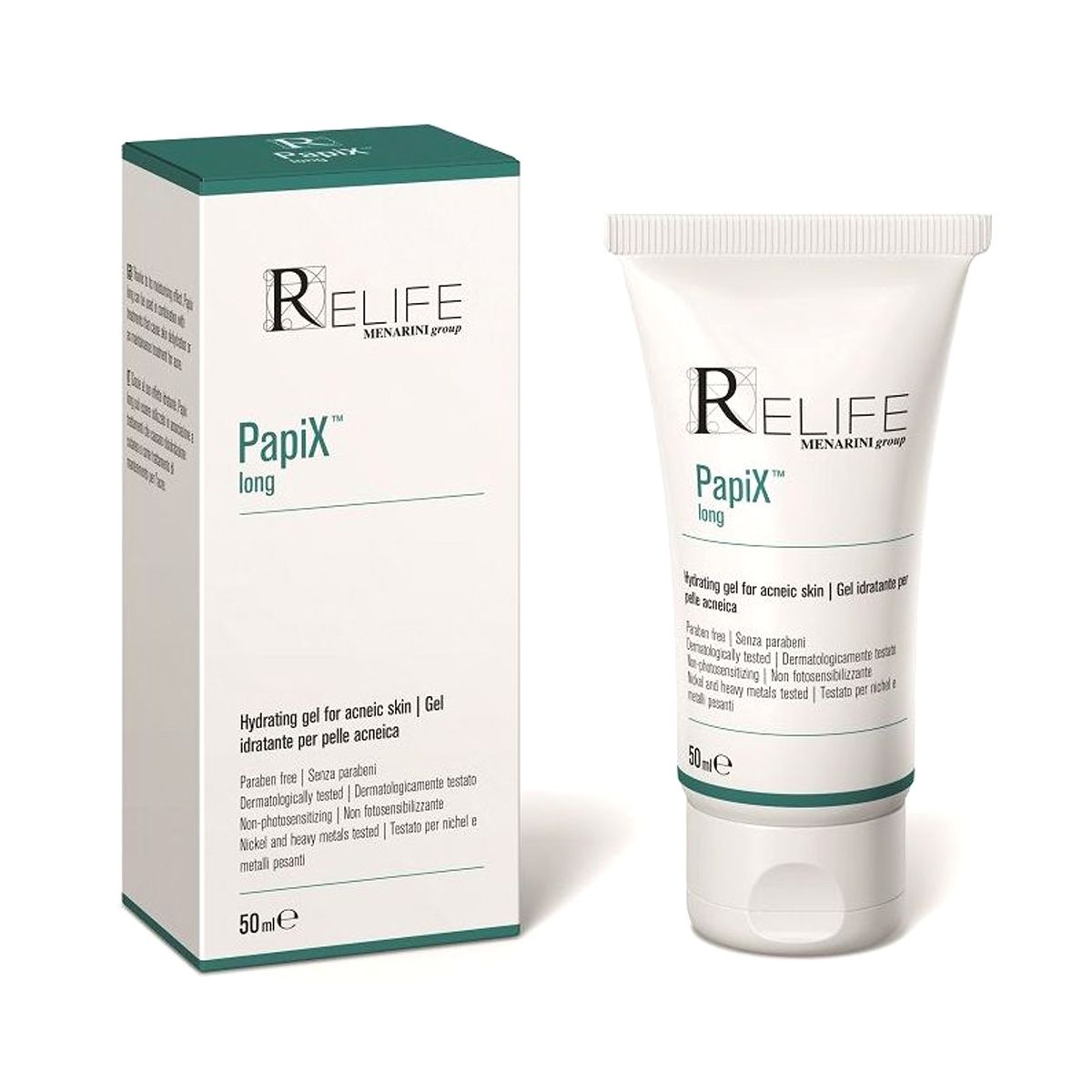 Relife Papix Long Gel idratazione Pelle Acneica 50ml