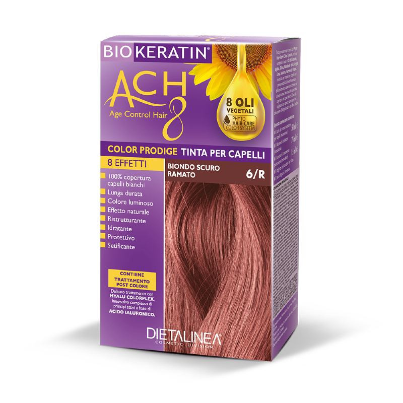 Biokeratin Ach8 Tinta Per Capelli Biondo Scuro Ramato 6r