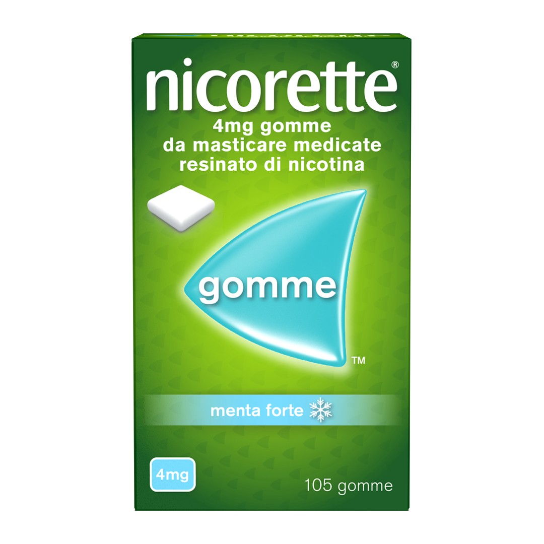 Nicorette 4 Mg Gomme Da Masticare Medicate Gusto Menta Forte