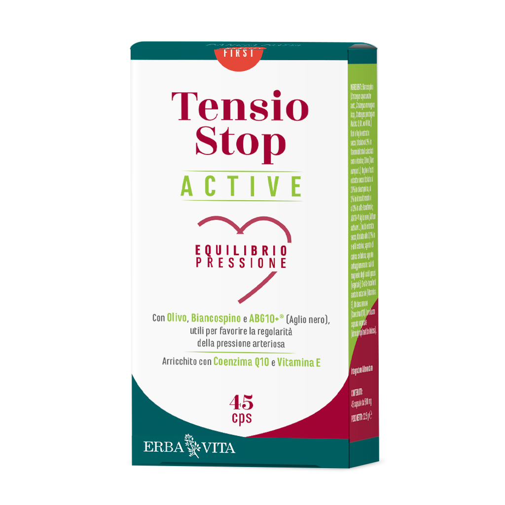 Erba Vita Tensio Stop Active Integratore Equilibrio Tensione 45 Capsule