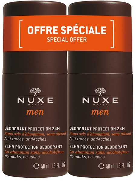 Nuxe Men Duo Deodorante Uomo Protezione 24h 2x50ml