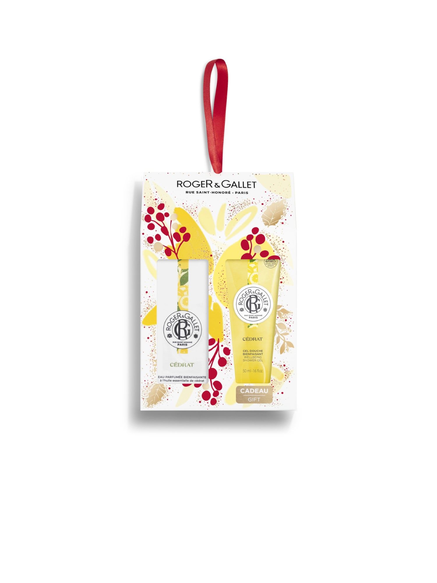 Roger & Gallet Set Natale Cedrat Eau De Toilette 30ml + Gel Goccia 50ml