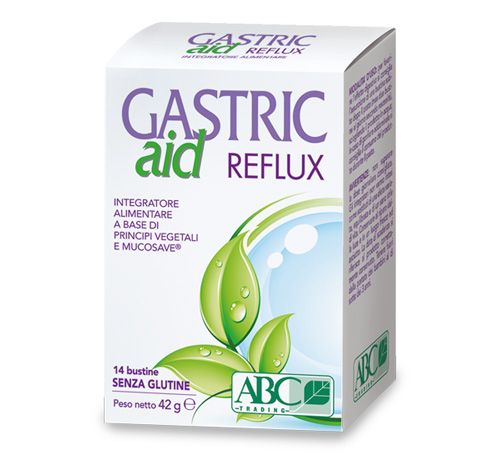 Abc Trading Gastric Aid Reflux Integratore Reflusso 14 Bustine