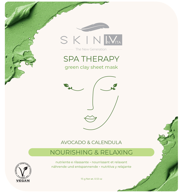 Skin Iv Maschera Viso Argilla Verde Nutriente E Rilassante 15g