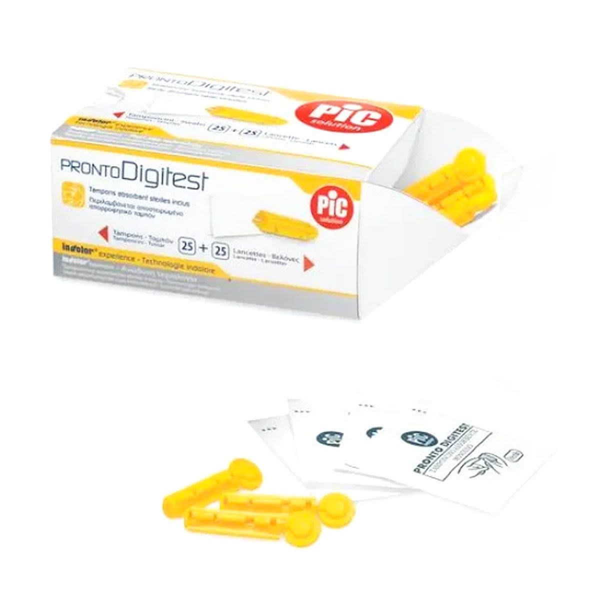 901500862 - Pic Lancette Pungidito Digitest Gauge 28 25 pezzi + 25 Tamponcini assorbenti - 7894294_3.jpg