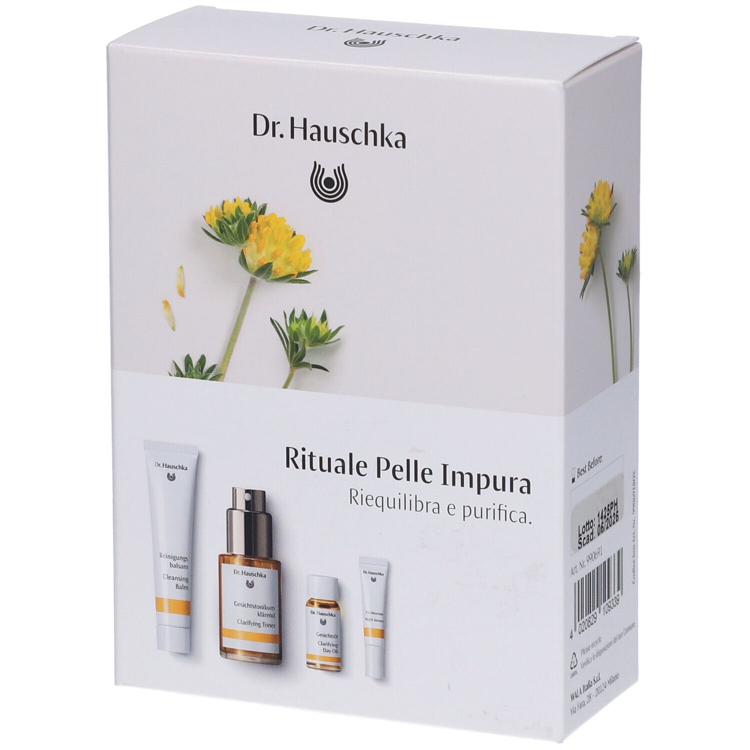 950248930 - DR HAUSCHKA KIT RITUALE GIORNO & NOTTE PELLE IMPURA 1 BALSAMO DETERGENTE + 1 LOZIONE PURIFICANTE + 1 SIERO NOTTE 2,5 ML + 1 OLIO RIEQUILIBRANTE GIORNO 5 ML - 4818696_1.jpg