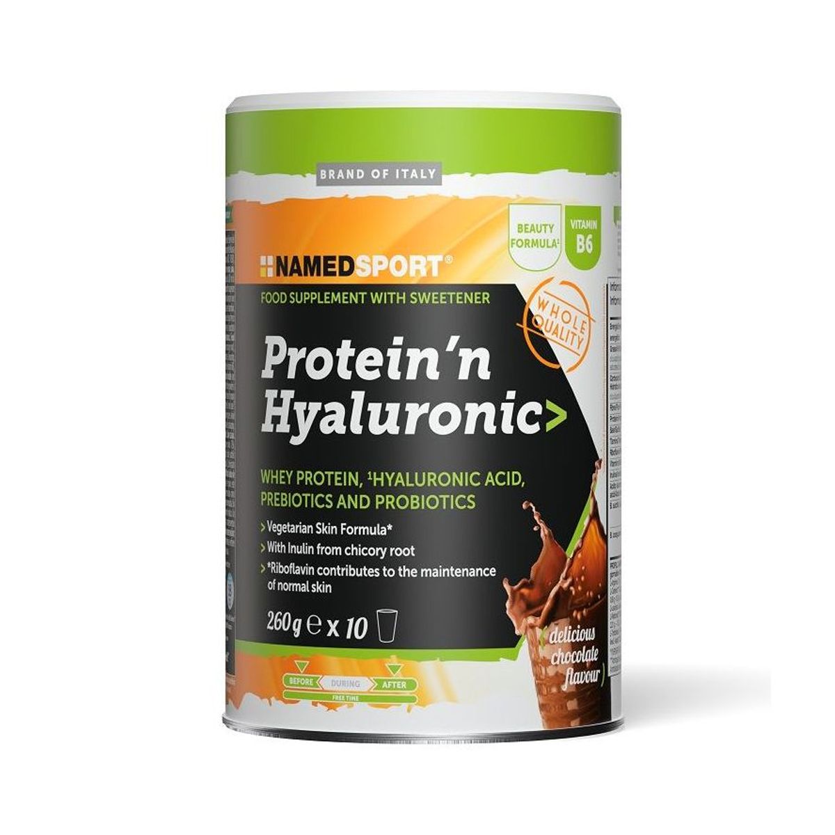 Named Sport Protein'n Hyaluronic Delicious Proteine Del Latte 260g