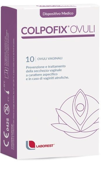 Colpofix Ovuli Trattamento Secchezza Vaginale 10 Pezzi