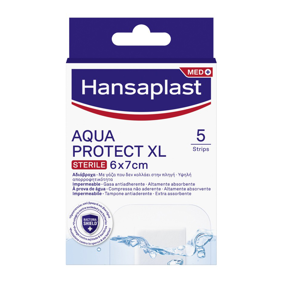 Hansaplast Cerotti Aqua Protect Xl Impermeabili Per Grandi Ferite 5 Pezzi Da 6x7cm