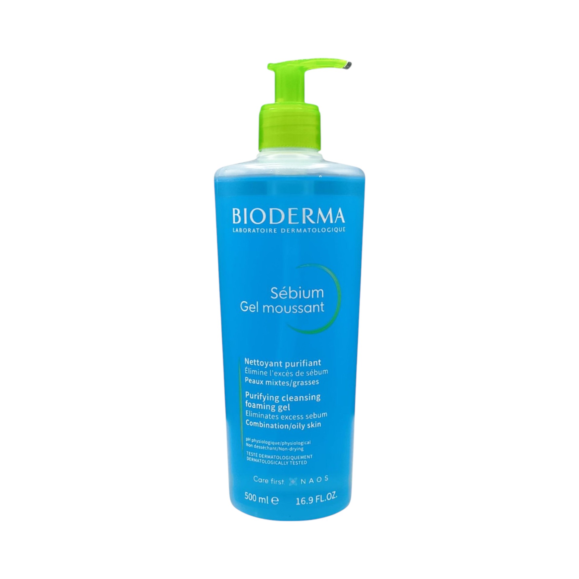 Bioderma Sebium Gel Moussant Gel Detergente Purificante Pelle Mista Grassa 500ml