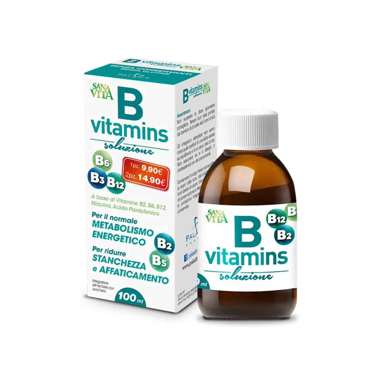 Sanavita Bvitamins Soluzione Vitamine B 100ml