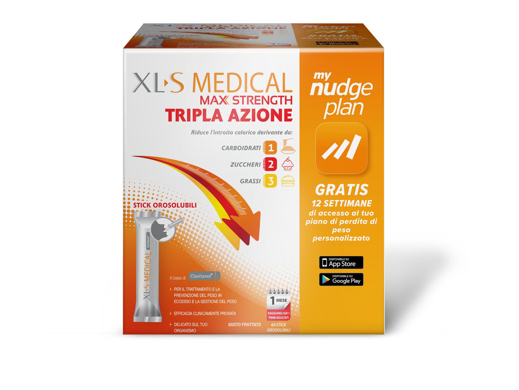 Xls Max Strenght 60 Stick Orosolubili- My Nudge Plan App