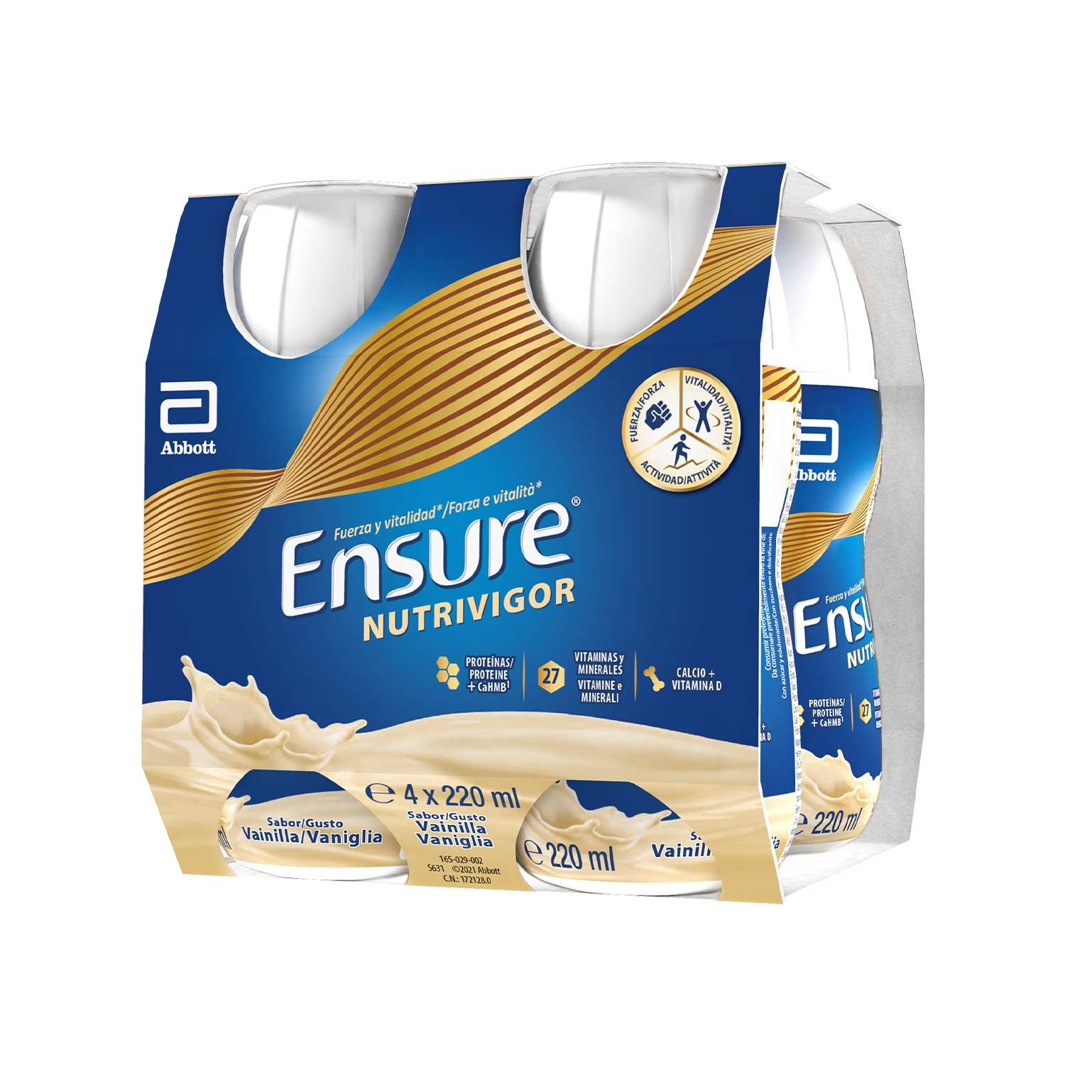 Ensure Nutrivigor Integratore Proteico multivitamine Vaniglia 4x220ml