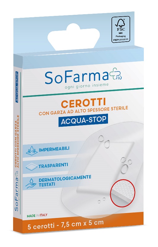 Sofarma Cerotti Acqua-stop 5x7,5cm 5 Pezzi