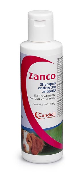 Zanco Shampoo Cani Uso Topico 0,2g/100g + 0,4g/100g 1 Flacone 200ml