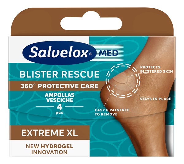 Salvelox Med Cerotto Vesciche Blister Rescue 360gradi Protective Care Extreme Xl 4 Pezzi