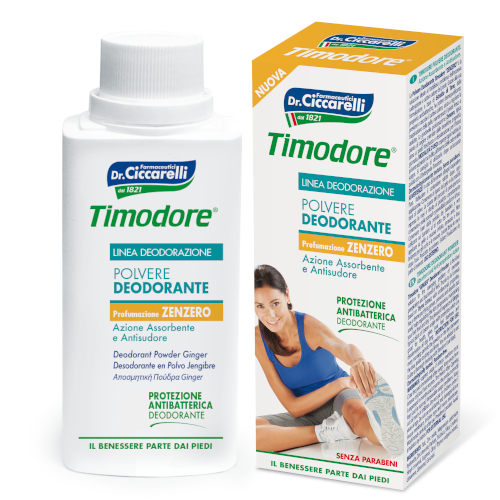 Timodore Polvere Deodorante Zenzero 75 Grammi