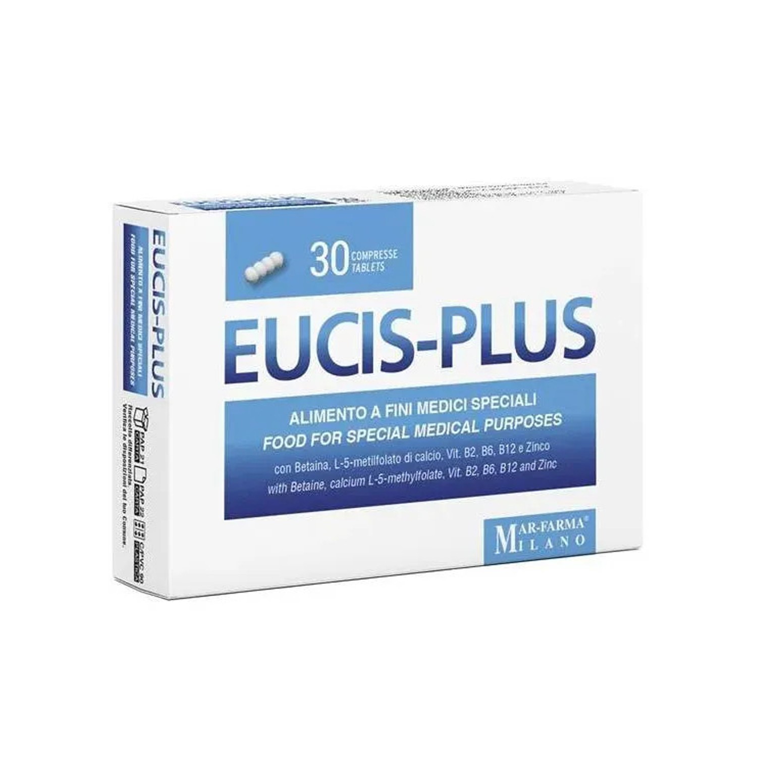 image - 988954691 - Integratore alimentare in compresse per la gestione dietetica dell'iperomocisteinemia, indicato per soggetti con deficit genetico di metilentetraidrofolato reduttasi. - 4866604_2.jpg