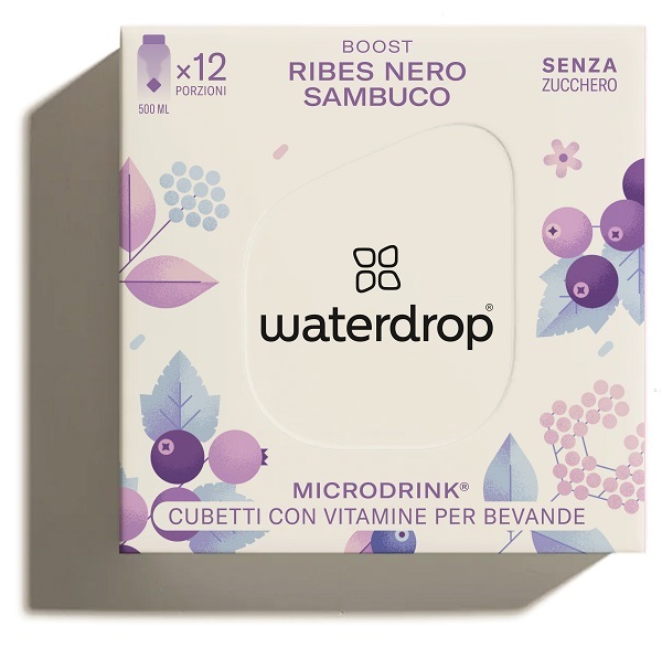 Waterdrop Microdrink Boost Ribes Nero E Sambuco 12 Cubetti