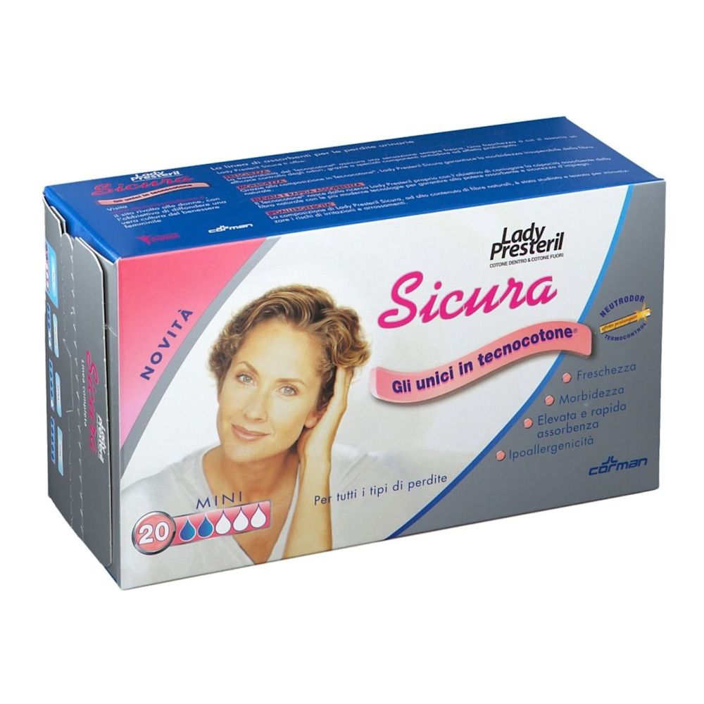 image - 930456506 - LADY PRESTERIL PANNOLONE PER INCONTINENZA SICURA MISURA MINI20 PEZZI - 4861649_2.jpg