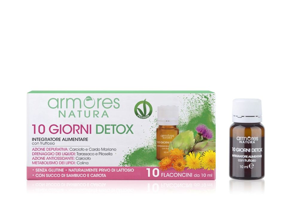 942844224 - Armores Natura Integratore Depurativo 10 Giorni Detox 10ml 10 flaconcini - 4725603_2.jpg