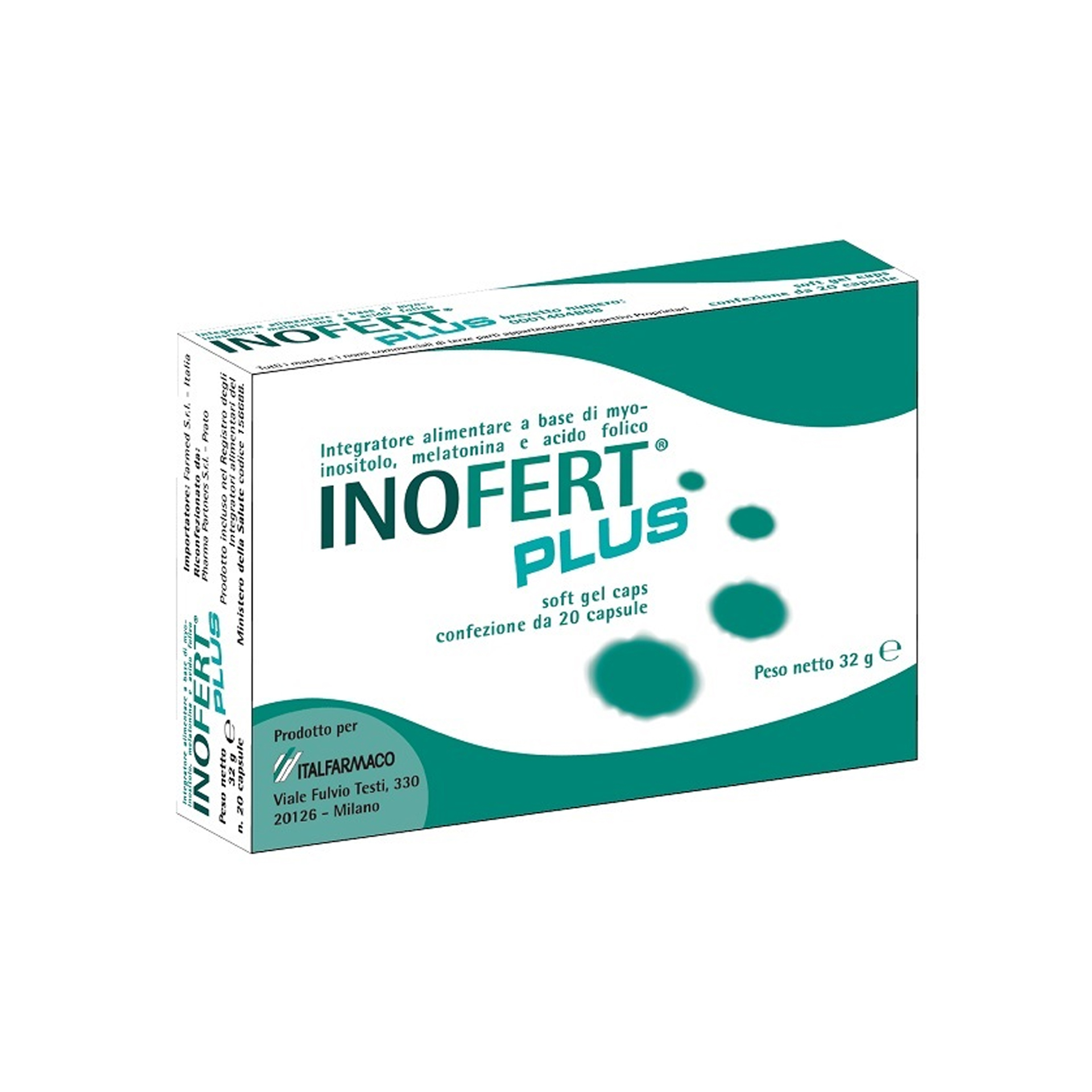 Inofert Plus Integratore Fertilità Donna 20 Capsule Softgel