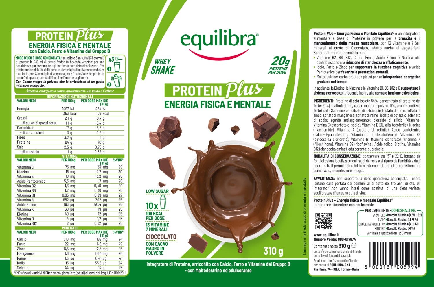 985495833 - Equilibra Protein Plus Shake Cioccolato Integratore Proteine 310g - 4742000_3.jpg