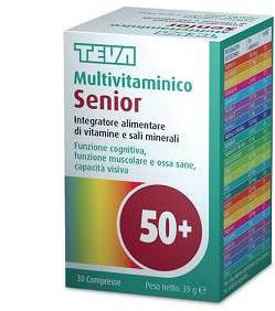 Teva multivitamine Senior Integratore Vitamine E Minerali 30 Compresse