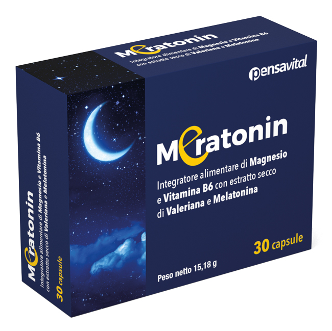 Pensavital Meratonin Integratore Magnesio, Valeriana E Melatonina 30 Capsule