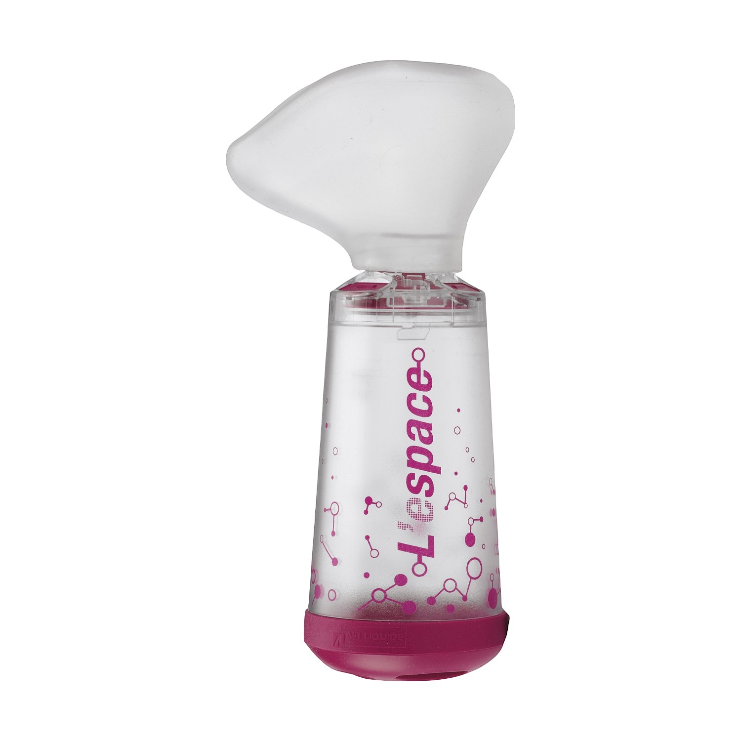 image - 931909802 - Camera distanziatrice con maschera per adulti, fondo magenta, per spray predosati; facilita l'inalazione e riduce gli effetti collaterali. - 7892996_2.jpg