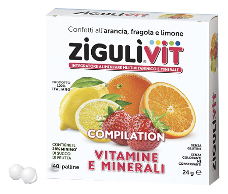 Ziguli Vit Compilation Integratore Vitamine E Minerali 40 Confetti