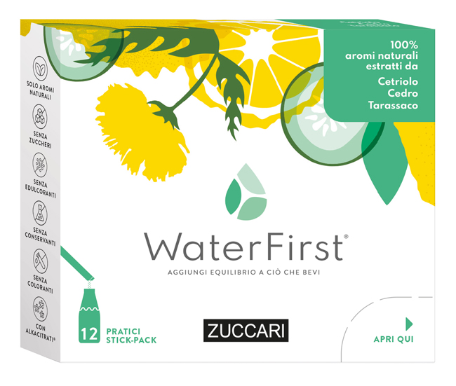 Zuccari Water First Cetriolo Cedro Tarassaco 12 Stick Pack